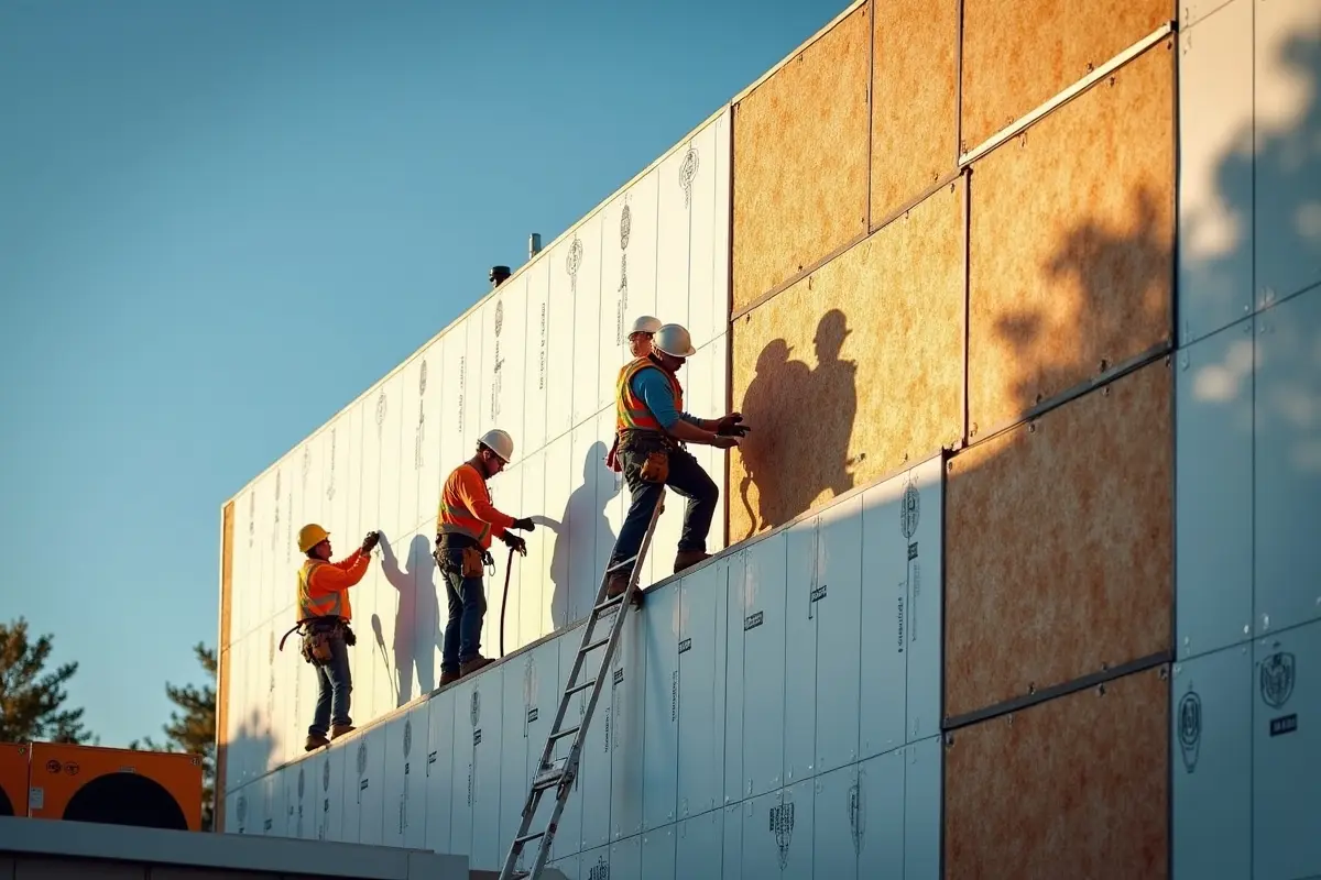 insulation companies working on building