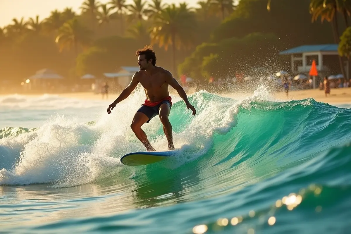 person surfing in Tamarindo Tales
